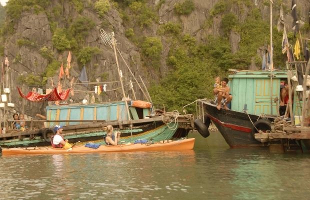 Visiting a fishing village in Bai Tu Long Bay